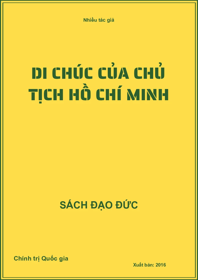 Di Chúc Của Chủ Tịch Hồ Chí Minh