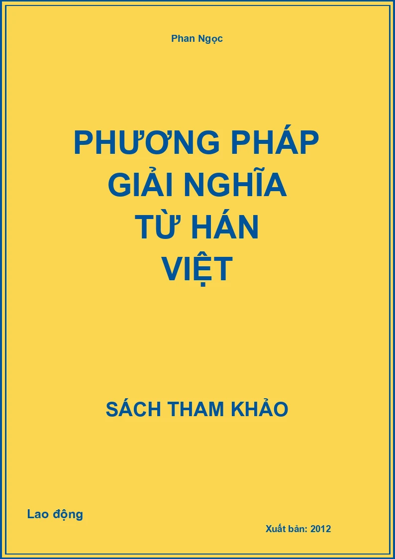 Phương Pháp Giải Nghĩa Từ Hán Việt