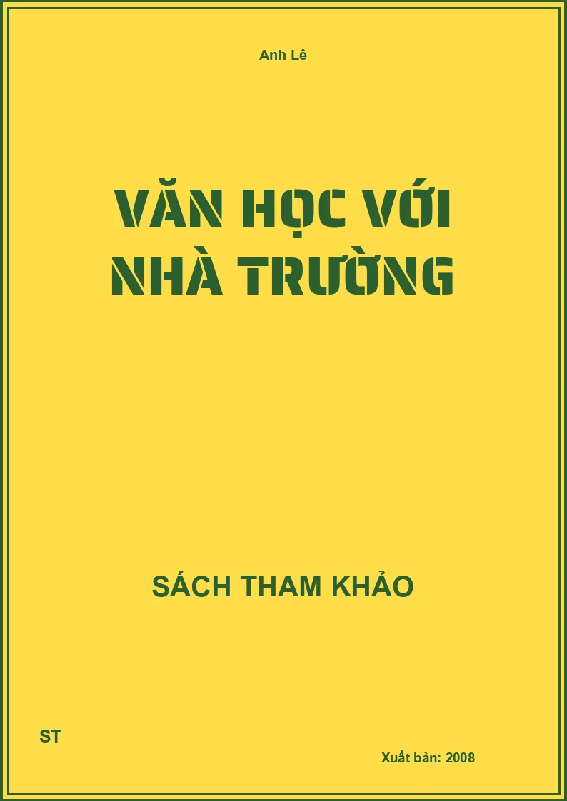 Văn Học Với Nhà Trường