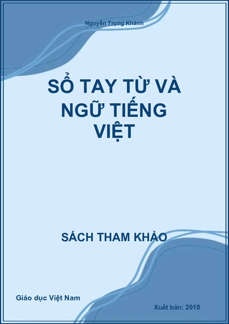 Sổ Tay Từ Và Ngữ Tiếng Việt