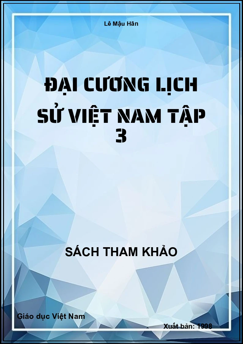 Đại Cương Lịch Sử Việt Nam Tập 3