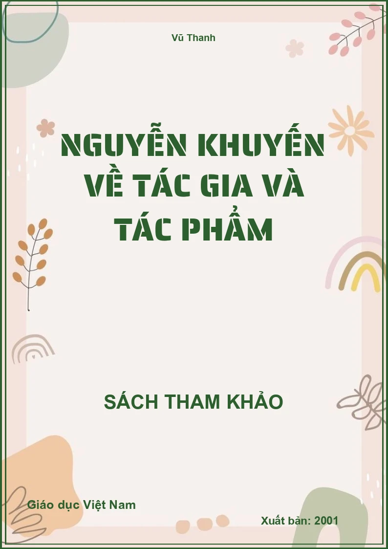 Nguyễn Khuyến Về Tác Gia Và Tác Phẩm