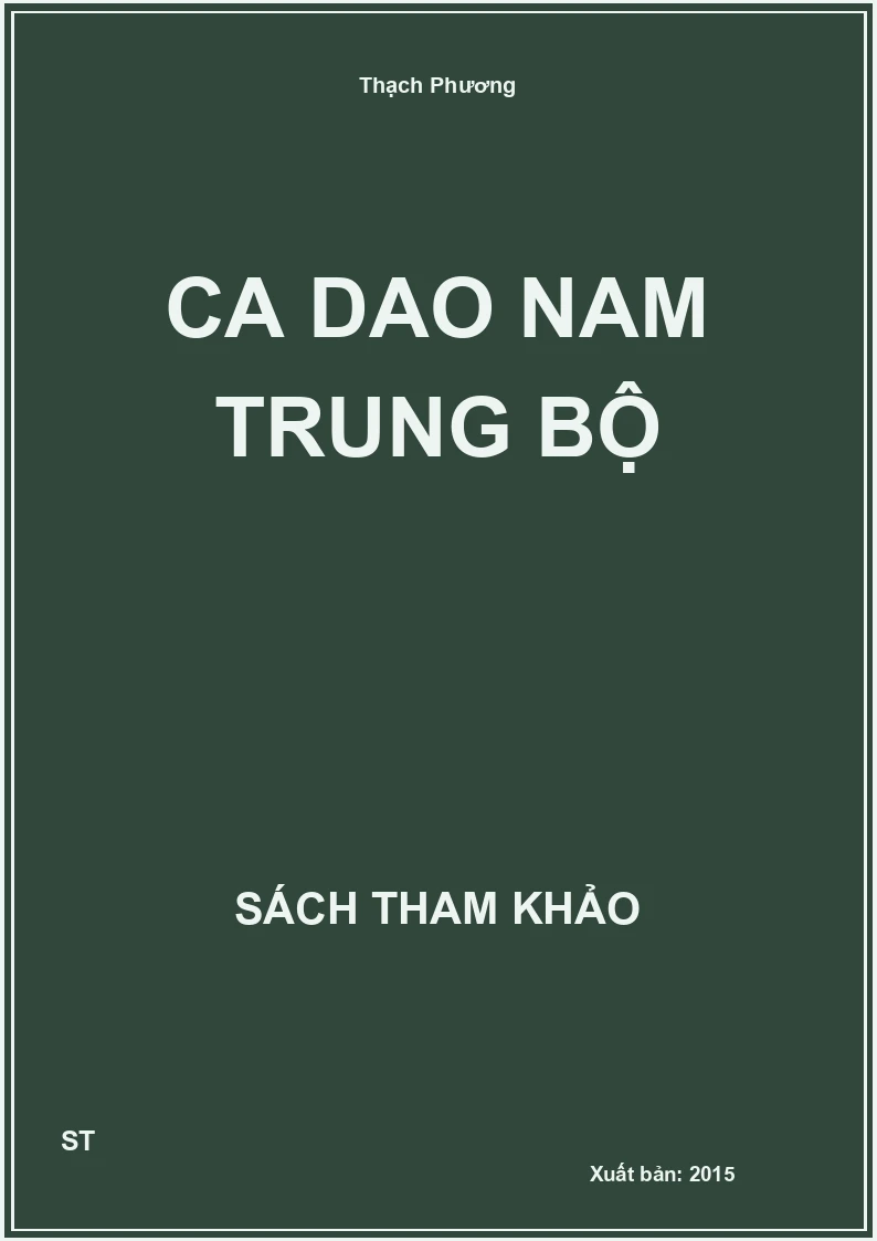 Ca Dao Nam Trung Bộ