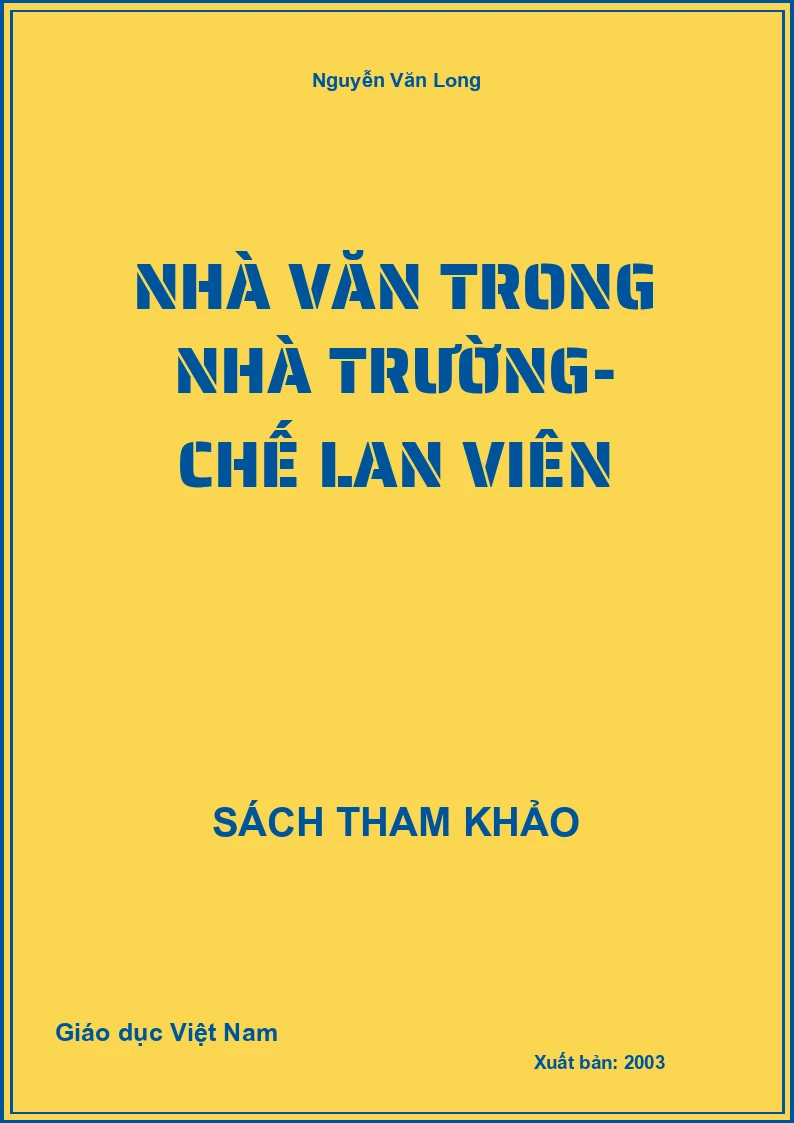 Nhà Văn Trong Nhà Trường- Chế Lan Viên