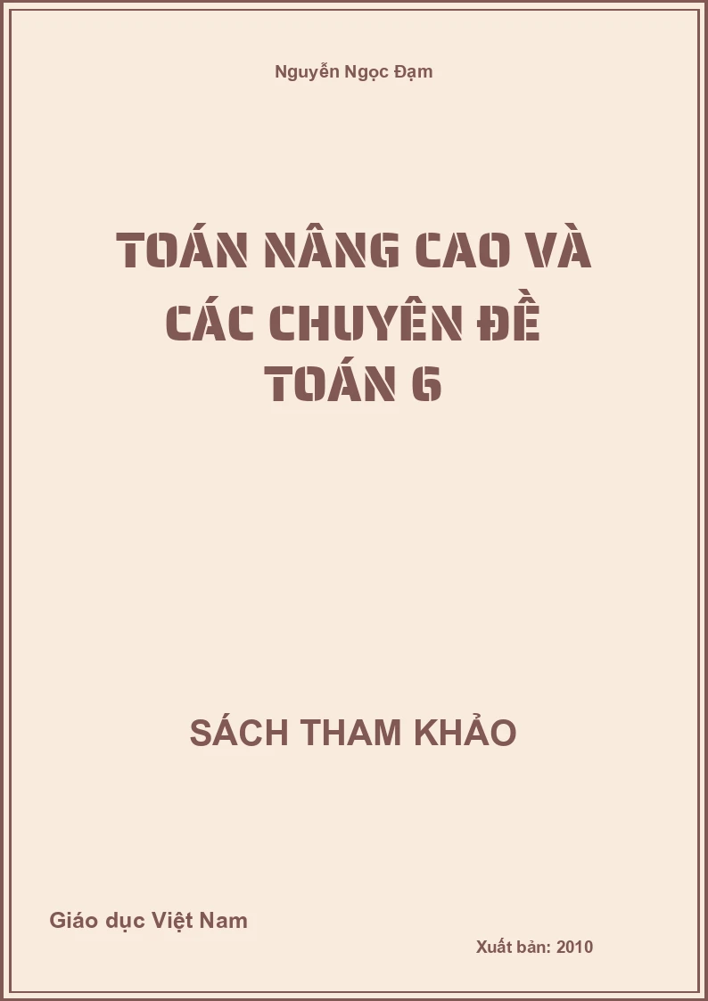 Toán Nâng Cao Và Các Chuyên Đề Toán 6