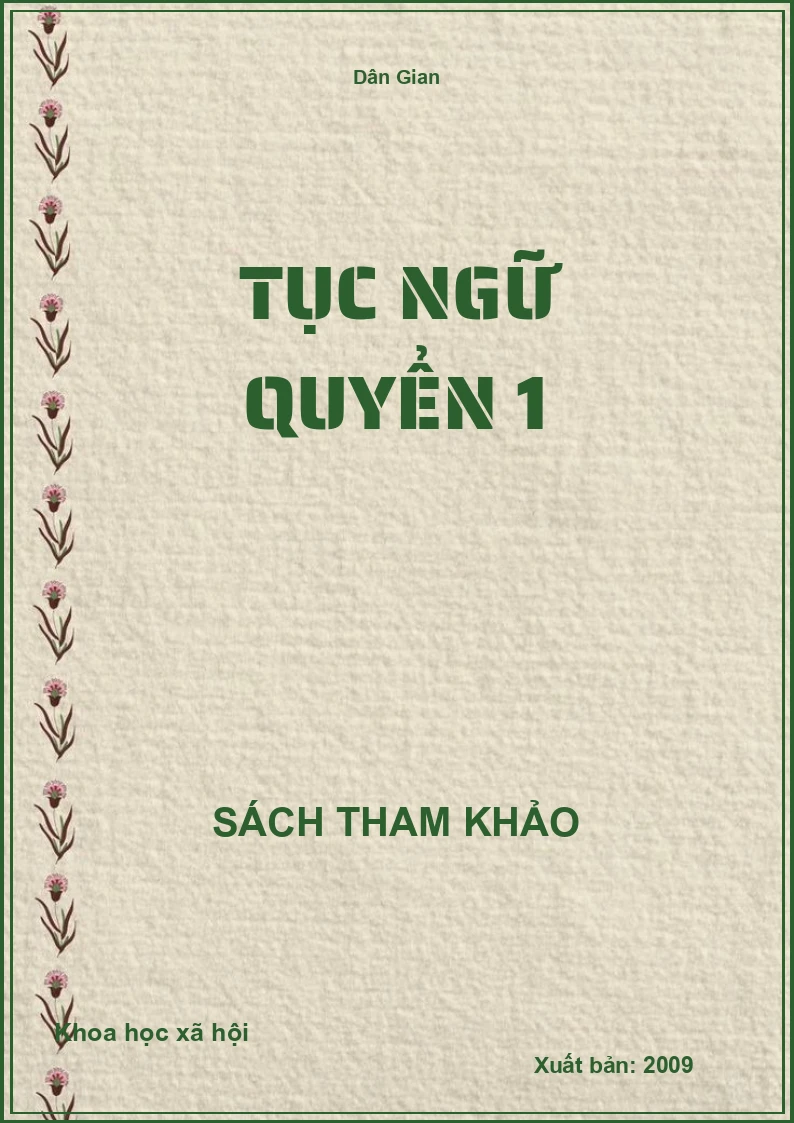 Tục Ngữ Quyển 1