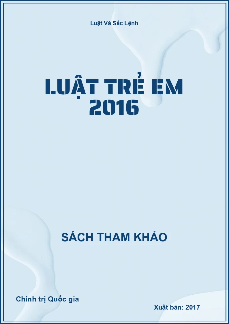 Luật Trẻ Em 2016