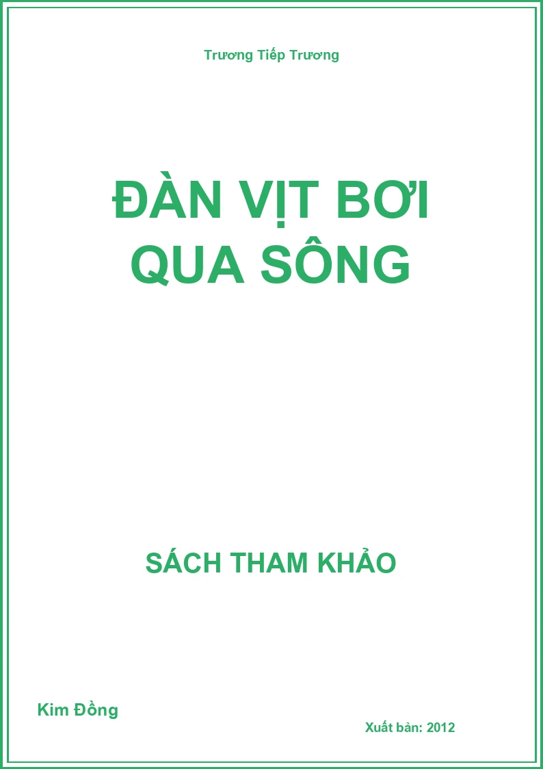Đàn Vịt Bơi Qua Sông