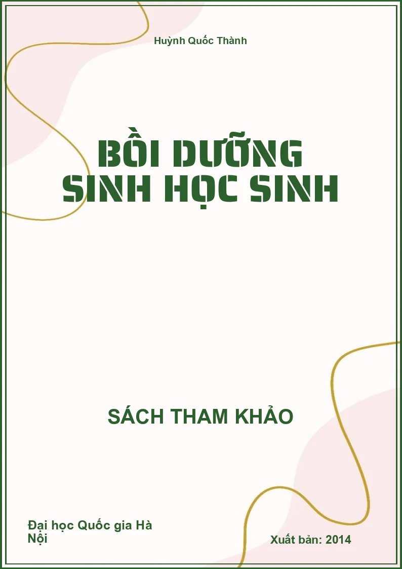 Bồi dưỡng Sinh Học Sinh
