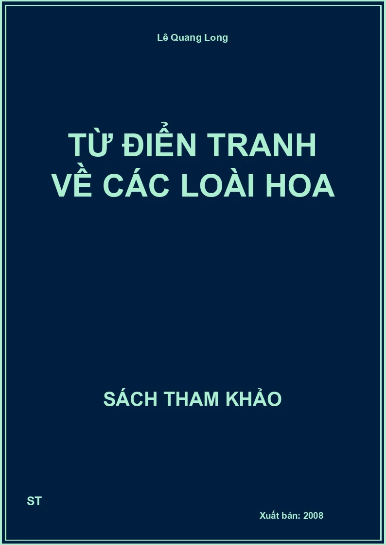 Từ Điển Tranh Về Các Loài Hoa