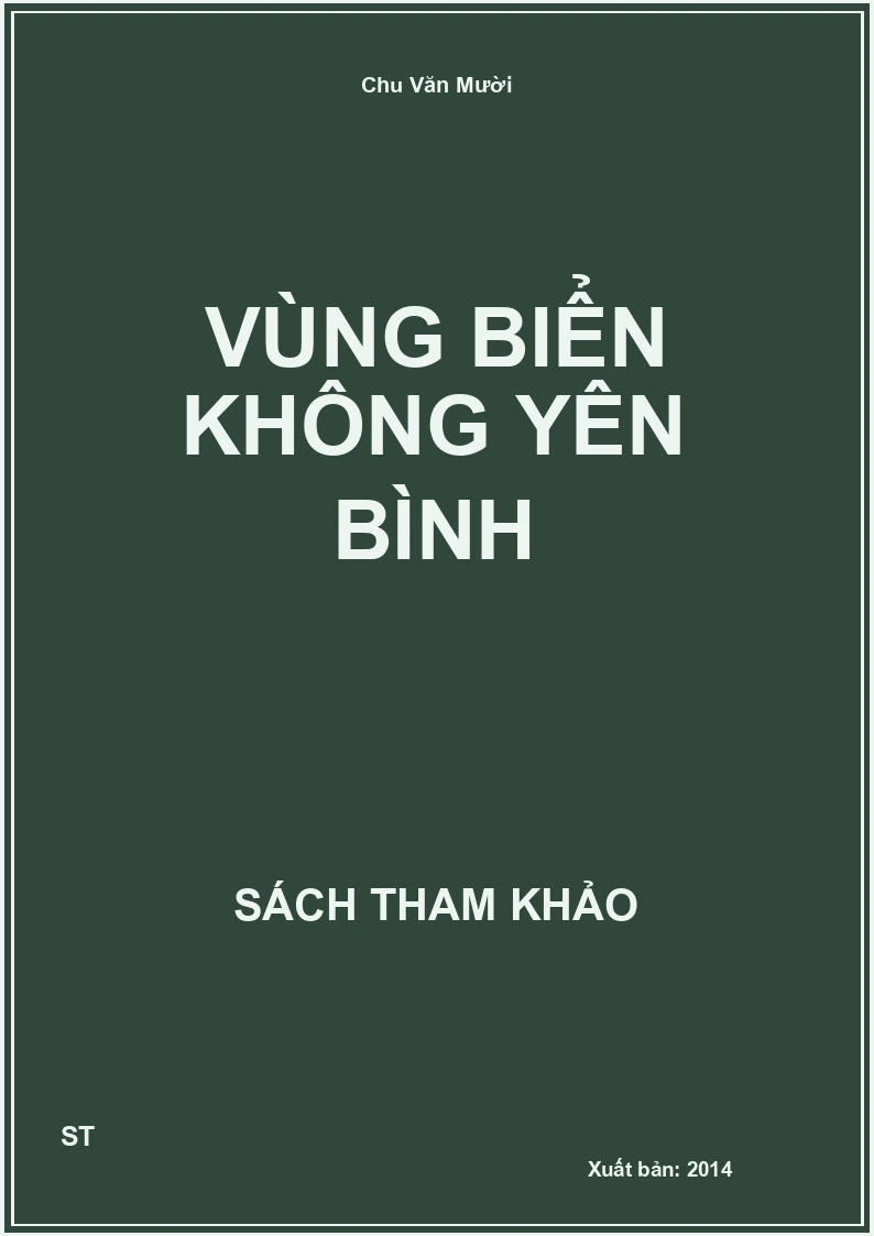 Vùng Biển Không Yên Bình