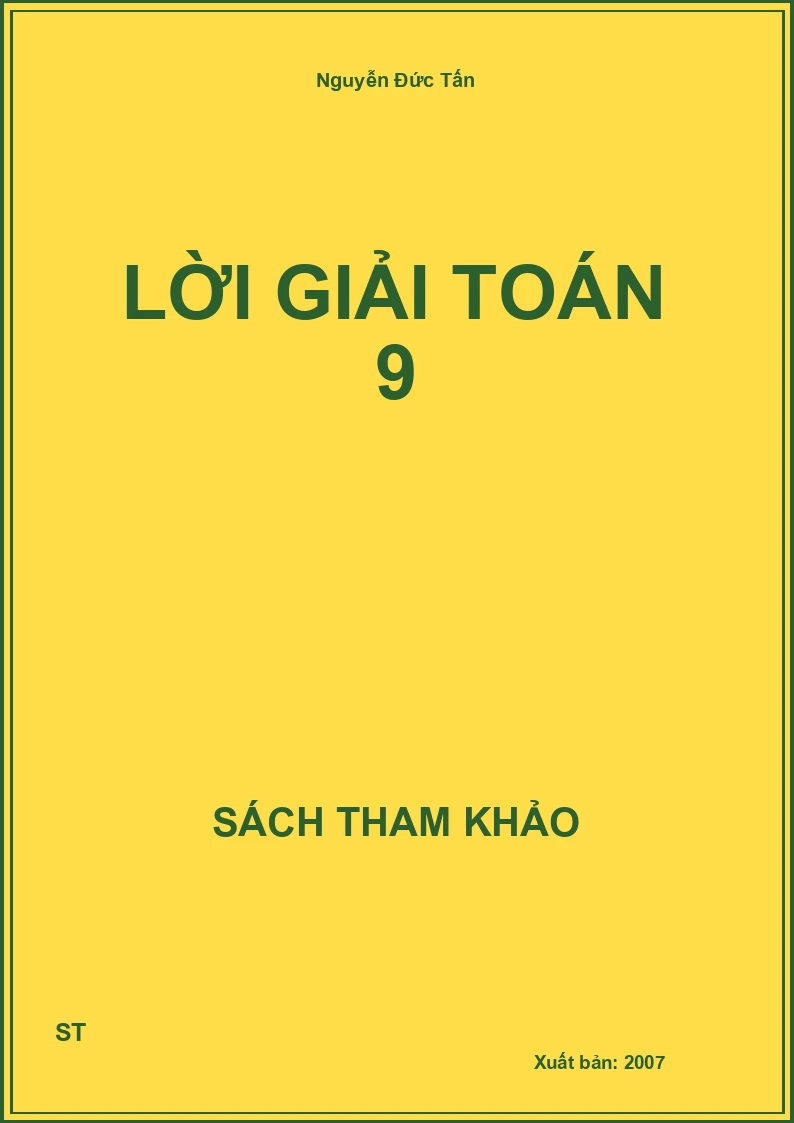 Lời Giải Toán 9