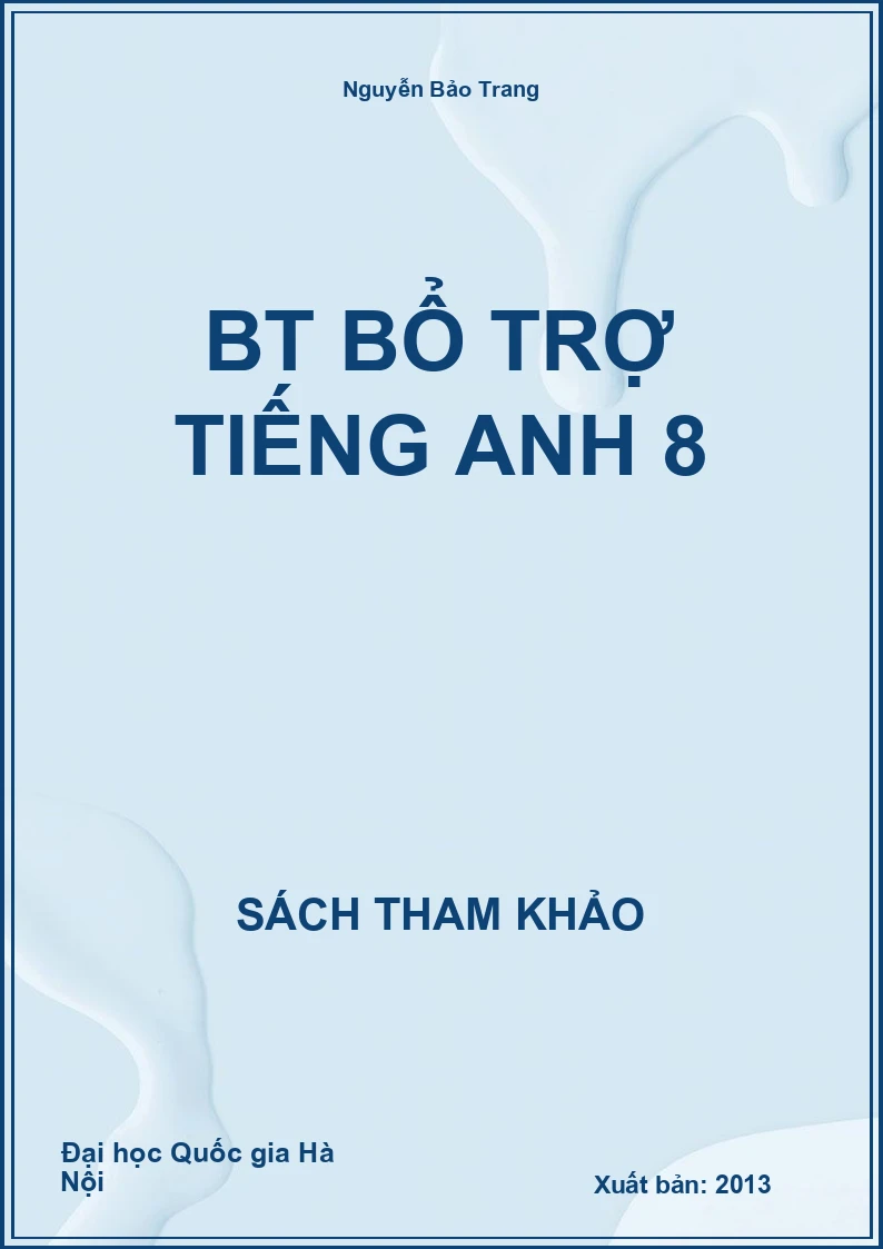 Bt Bổ Trợ Tiếng Anh 8