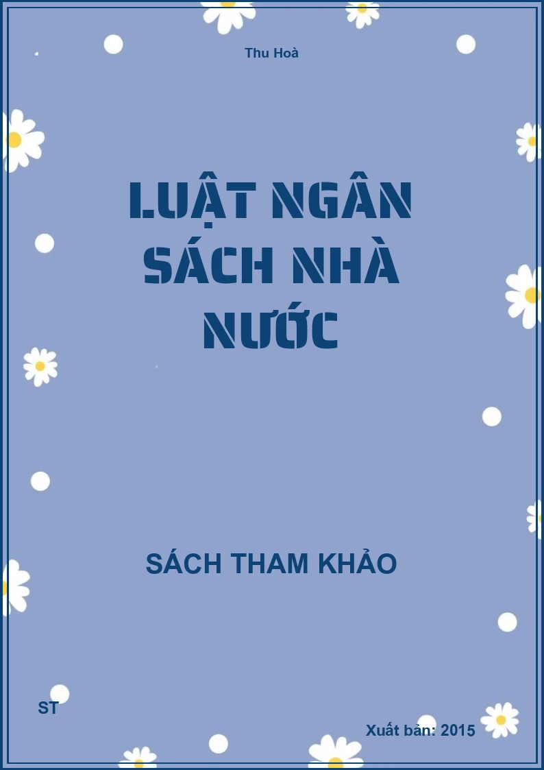 Luật Ngân Sách Nhà Nước