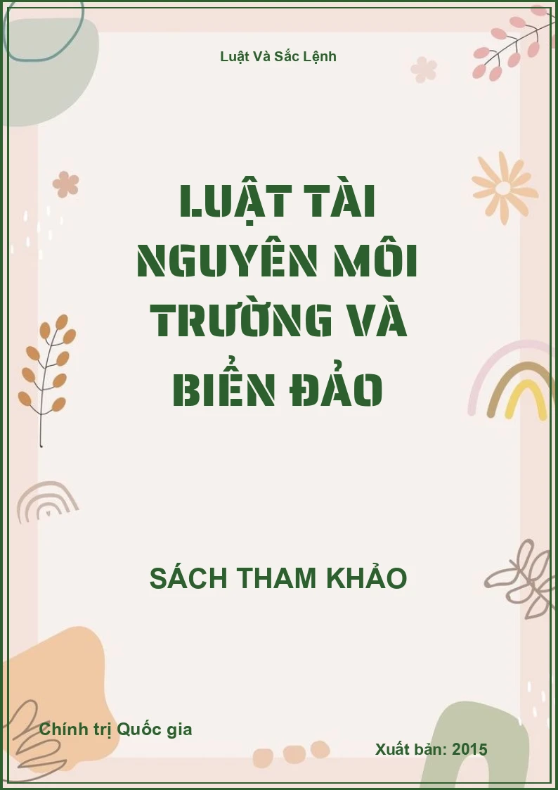 Luật Tài Nguyên Môi Trường Và Biển Đảo