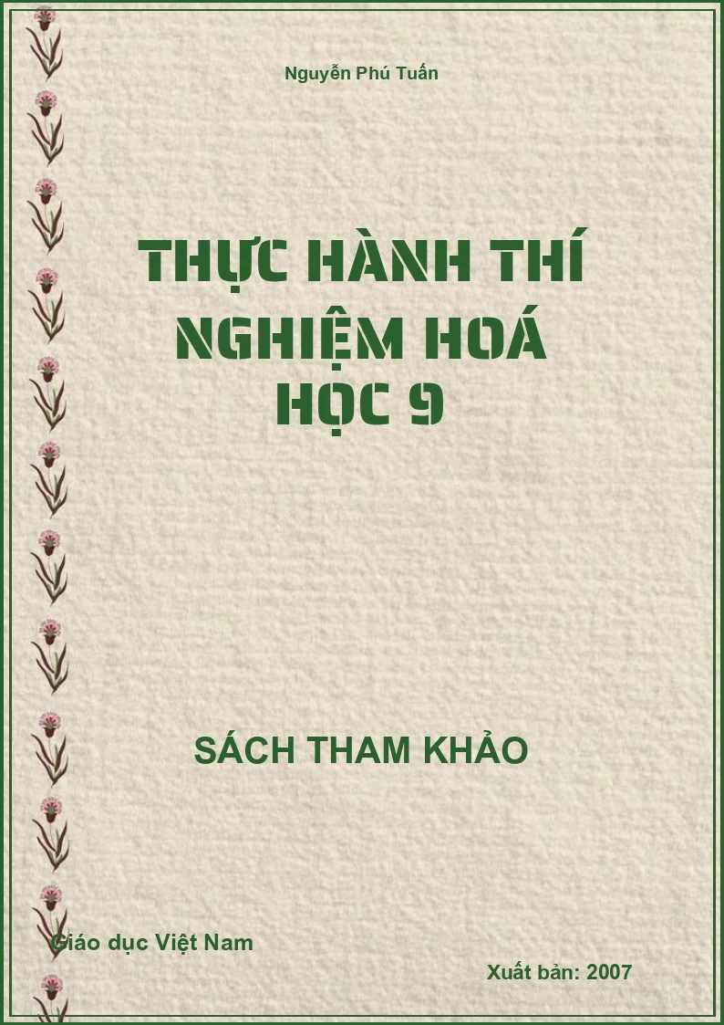 Thực Hành Thí Nghiệm Hoá Học 9