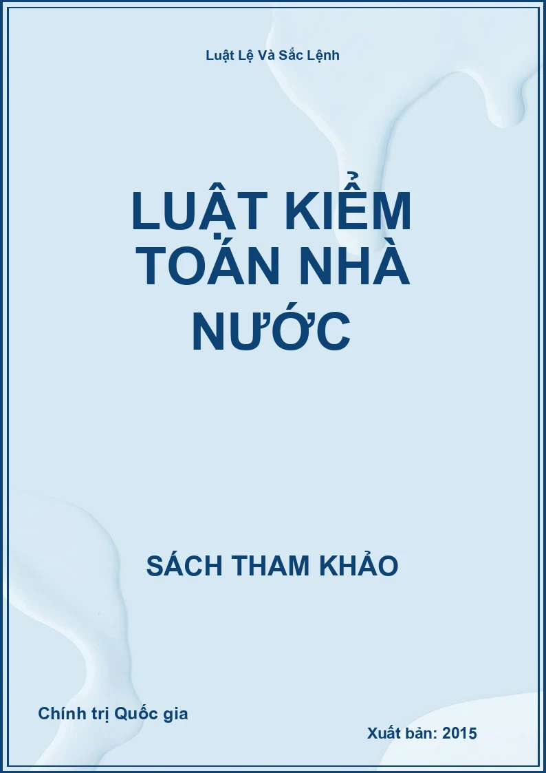 Luật Kiểm Toán Nhà Nước