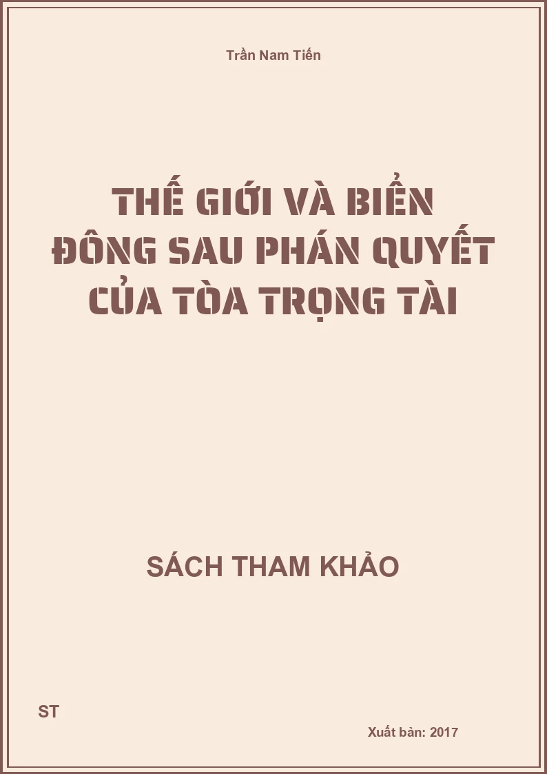 Thế Giới Và Biển Đông Sau Phán Quyết Của Tòa Trọng Tài