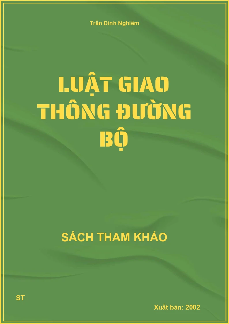 Luật Giao Thông Đường Bộ