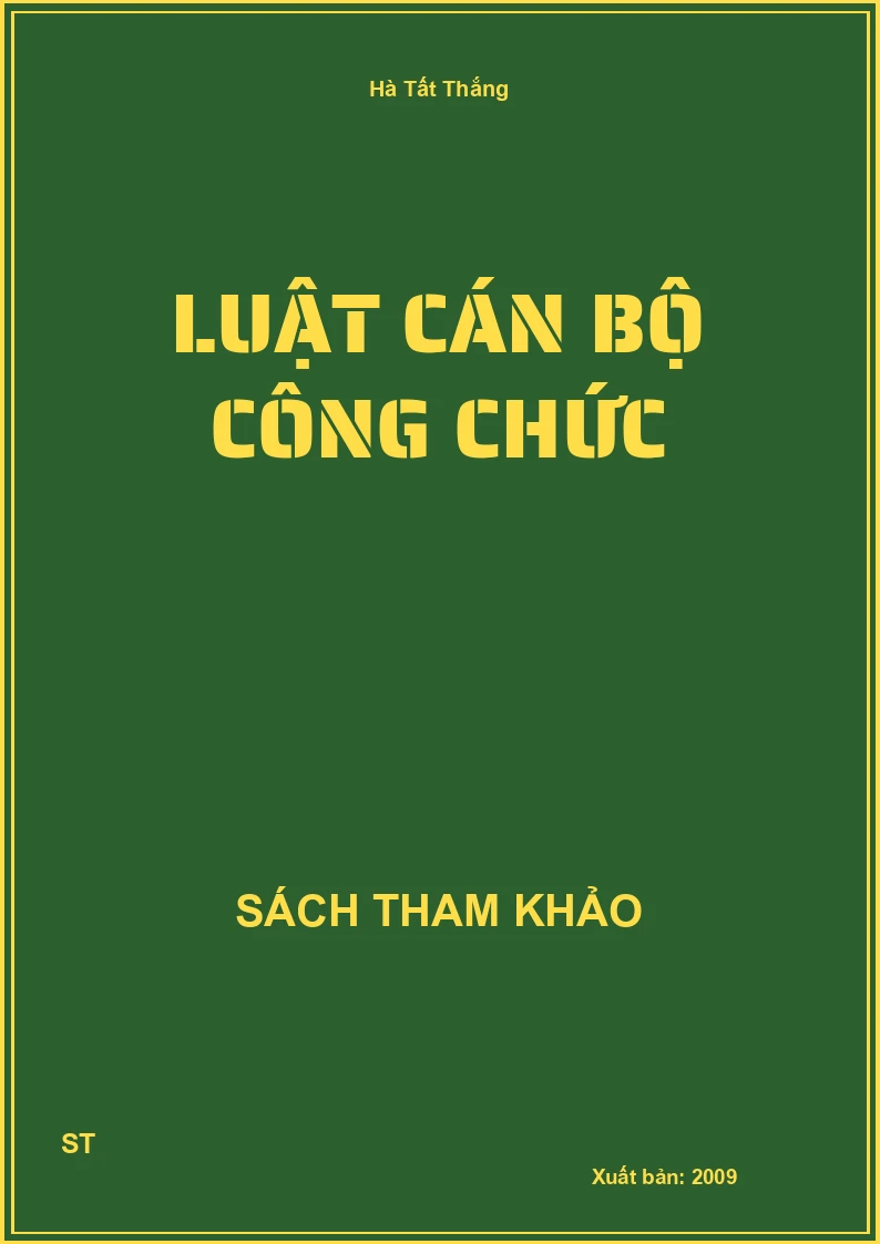 Luật Cán Bộ Công Chức