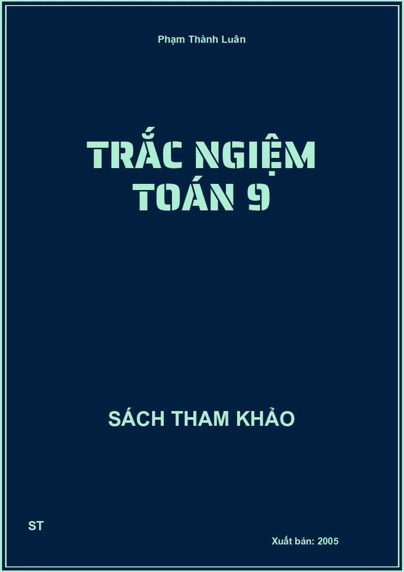 Trắc Ngiệm Toán 9