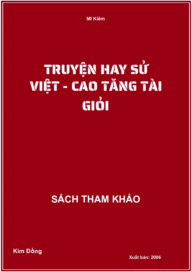 Truyện Hay Sử Việt - Cao Tăng Tài Giỏi