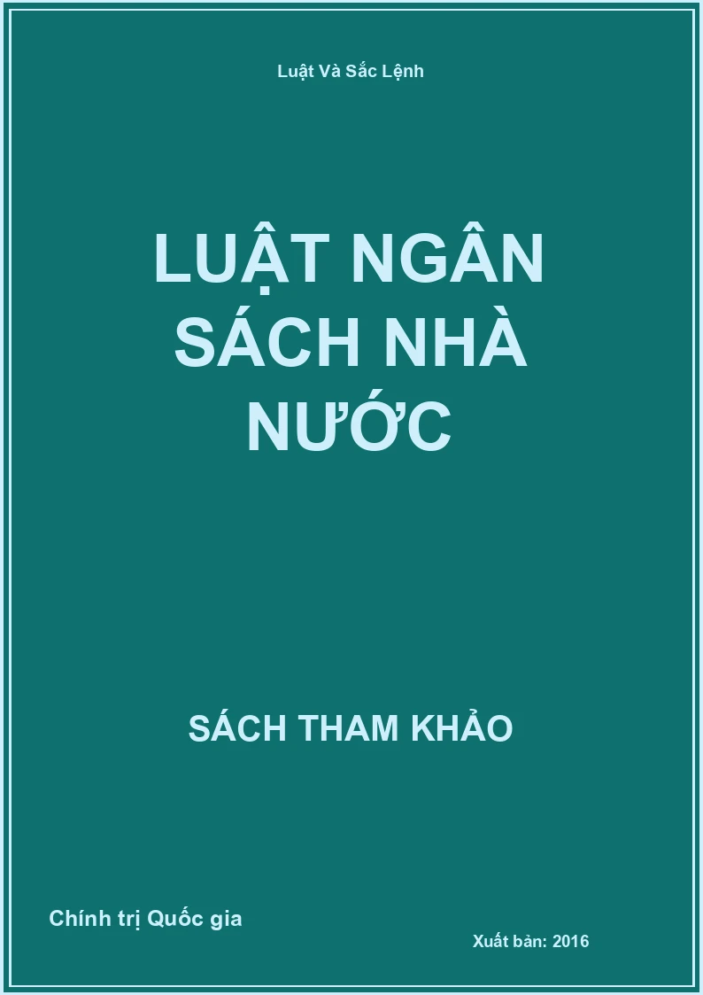 Luật Ngân Sách Nhà Nước