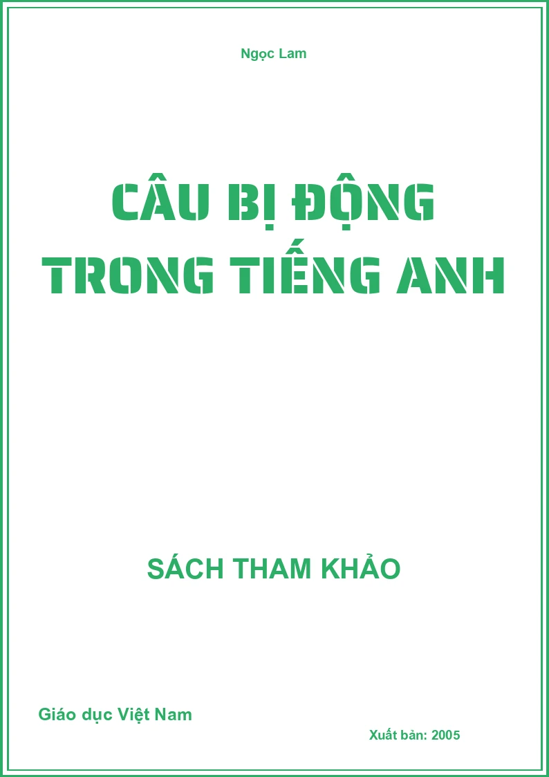 Câu Bị Động Trong Tiếng Anh