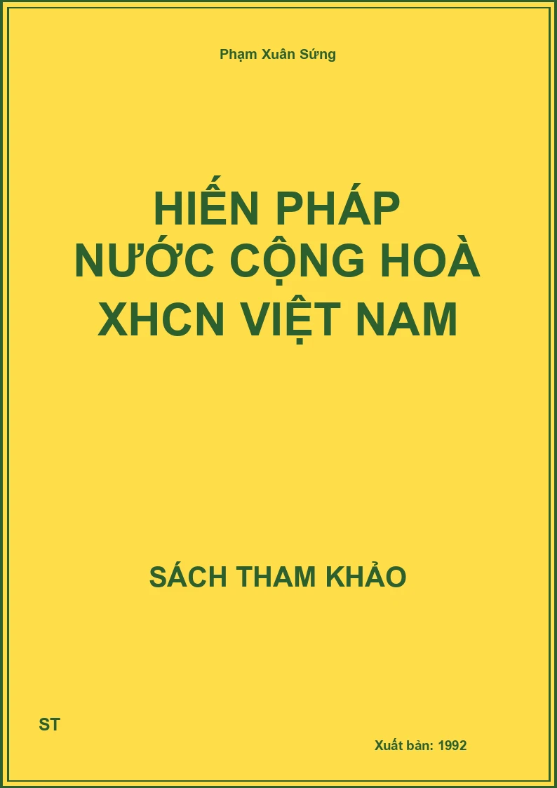 Hiến Pháp Nước Cộng Hoà Xhcn Việt Nam