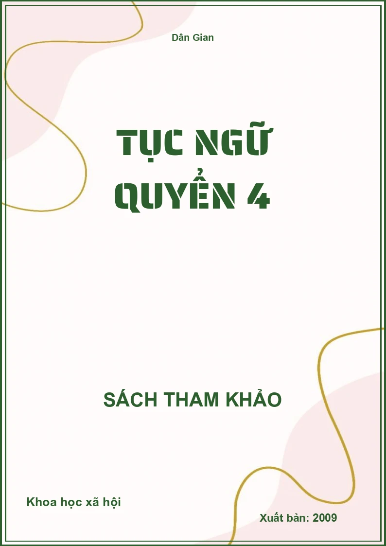 Tục Ngữ Quyển 4