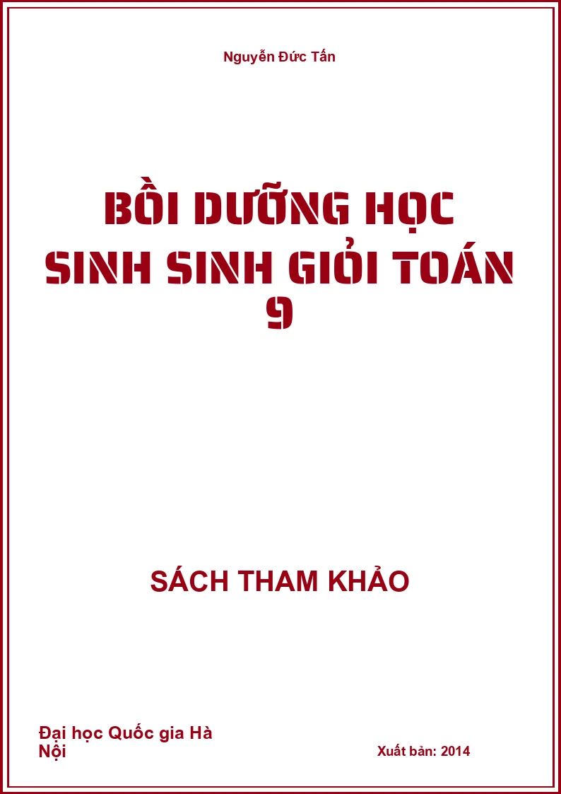 Bồi dưỡng học sinh Sinh Giỏi Toán 9