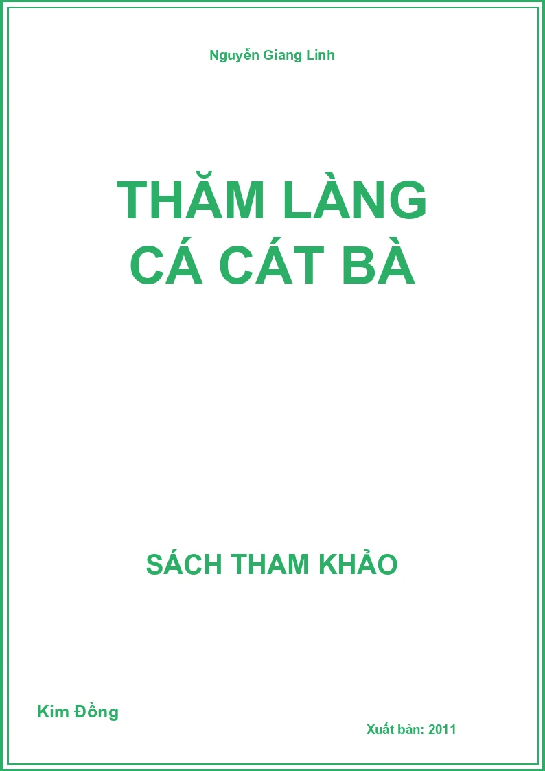 Thăm Làng Cá Cát Bà