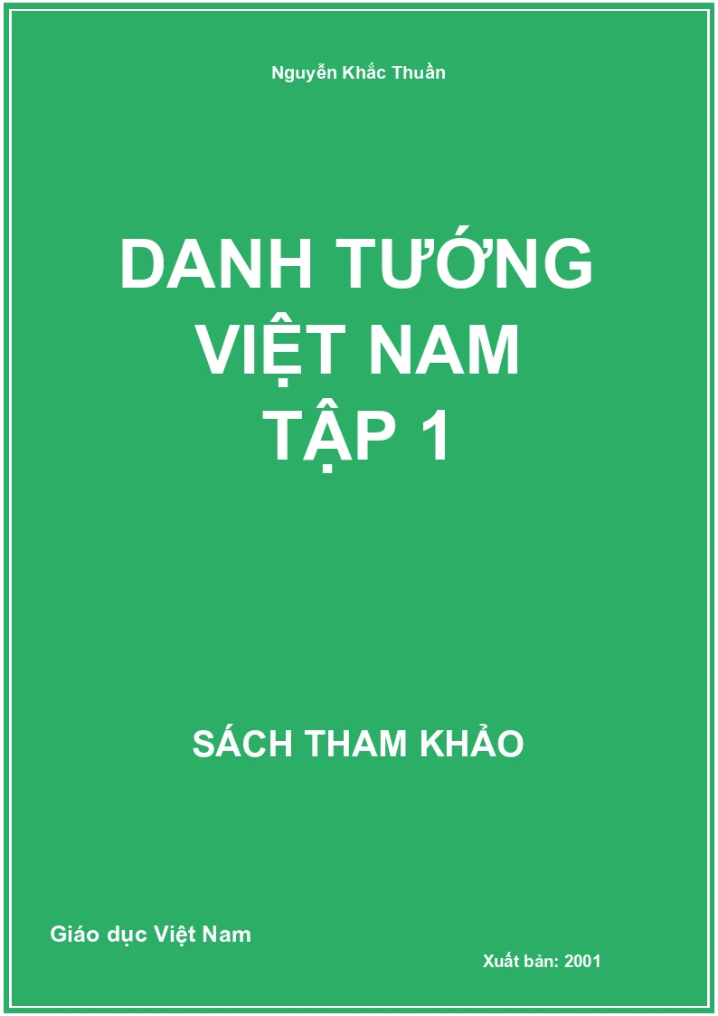 Danh Tướng Việt Nam Tập 1