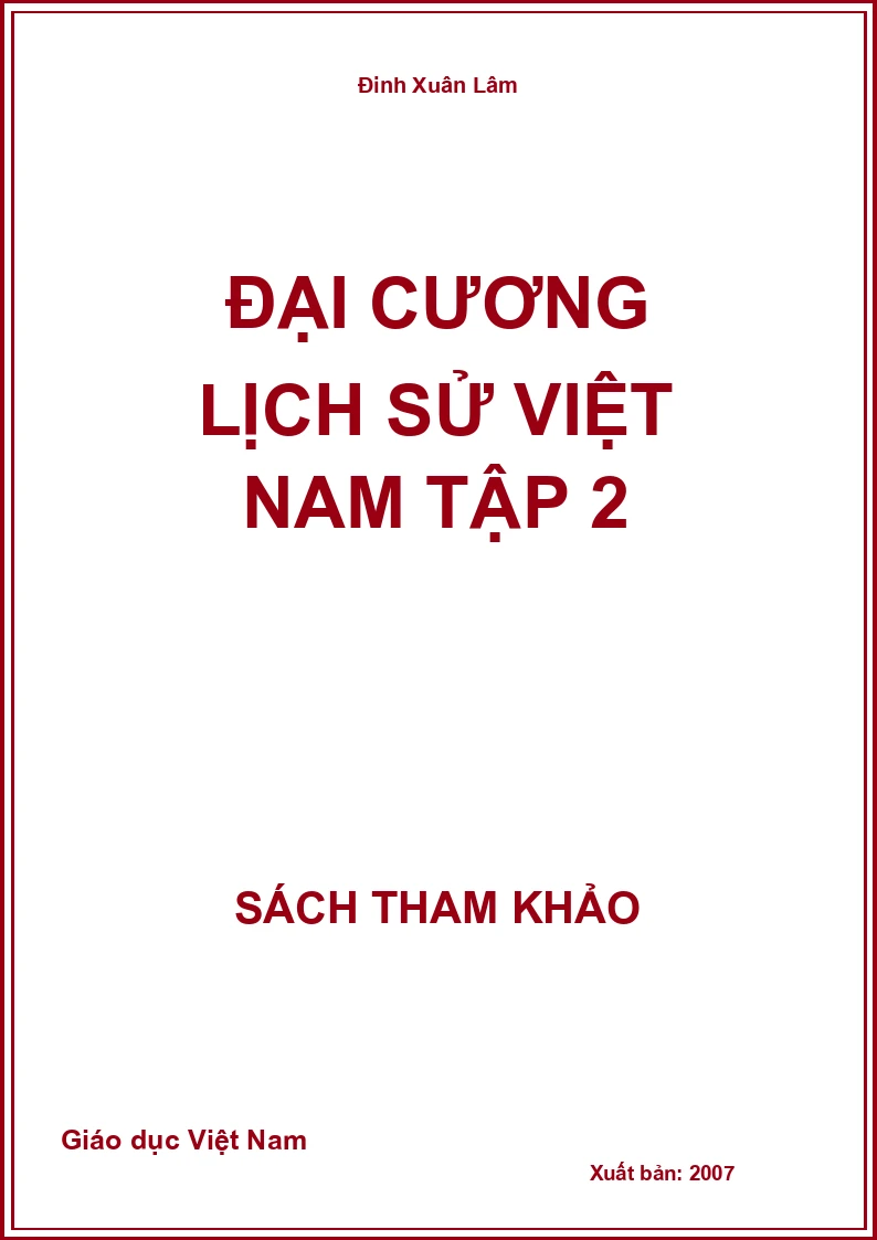 Đại Cương Lịch Sử Việt Nam Tập 2