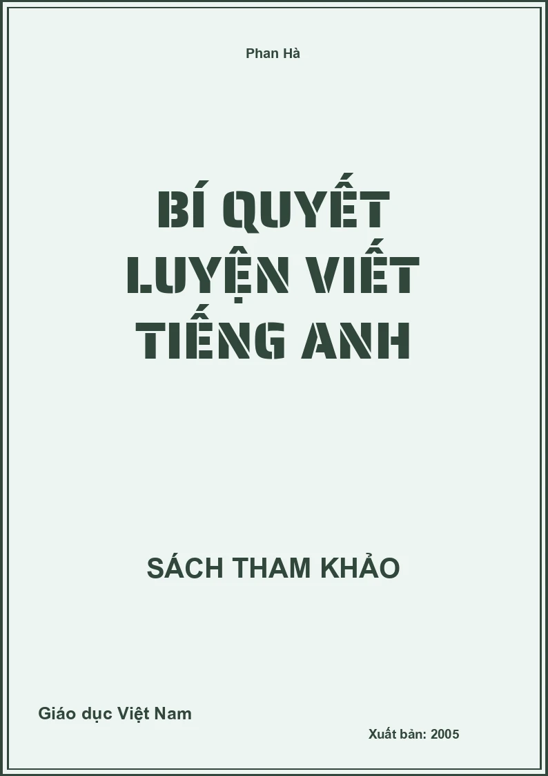 Bí Quyết Luyện Viết Tiếng Anh