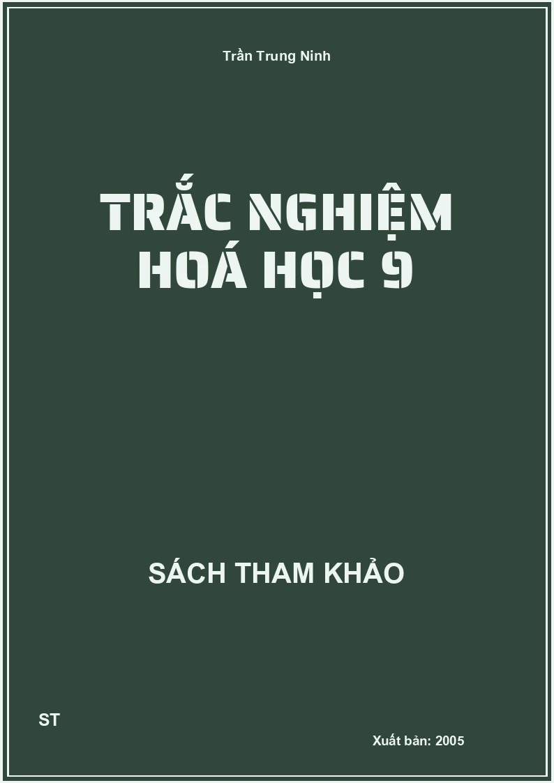 Trắc Nghiệm Hoá Học 9
