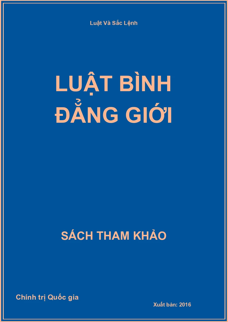 Luật Bình Đẳng Giới