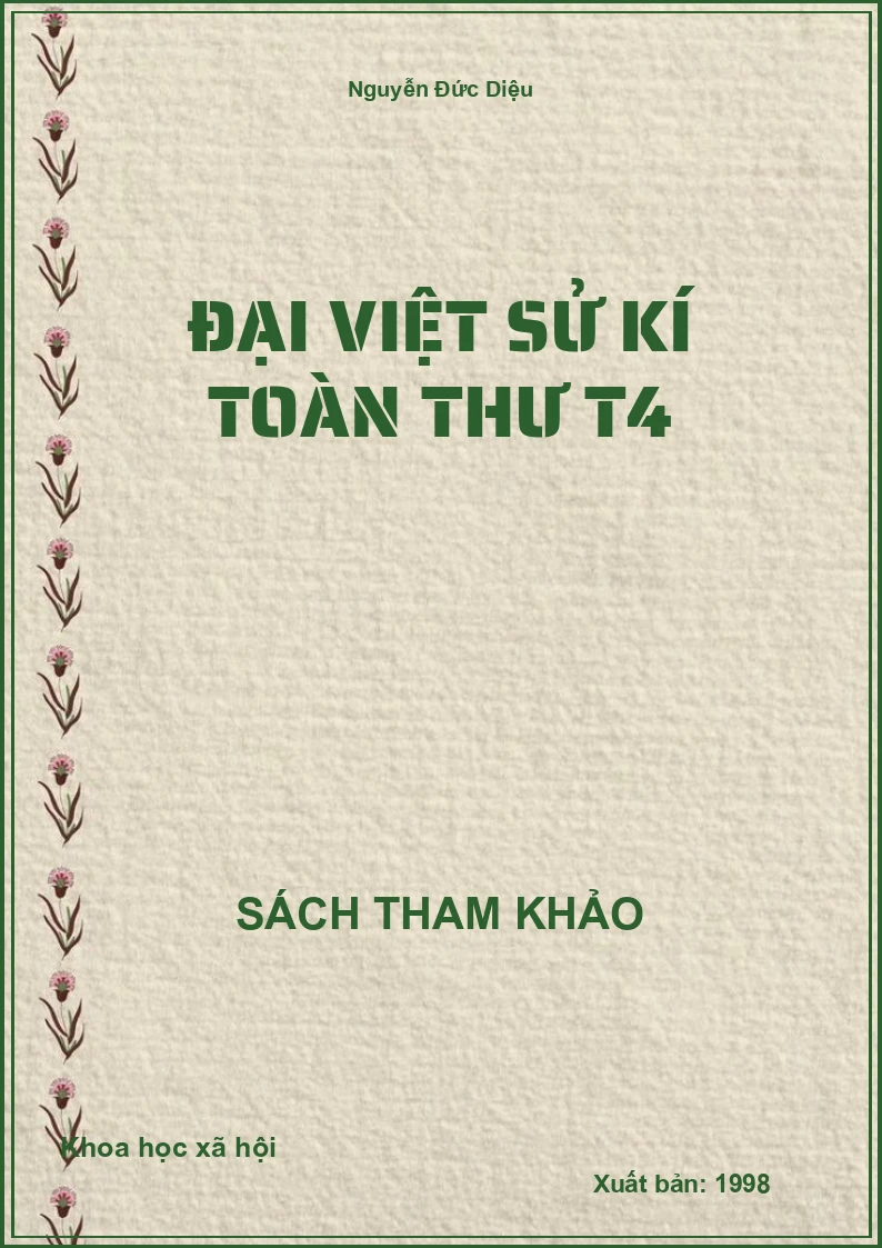 Đại Việt Sử Kí Toàn Thư T4