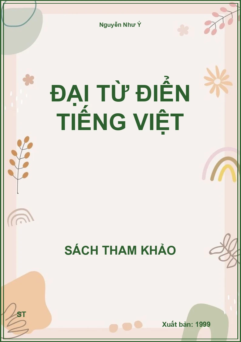 Đại Từ Điển Tiếng Việt