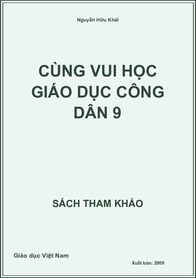 Cùng Vui Học Giáo Dục Công Dân 9
