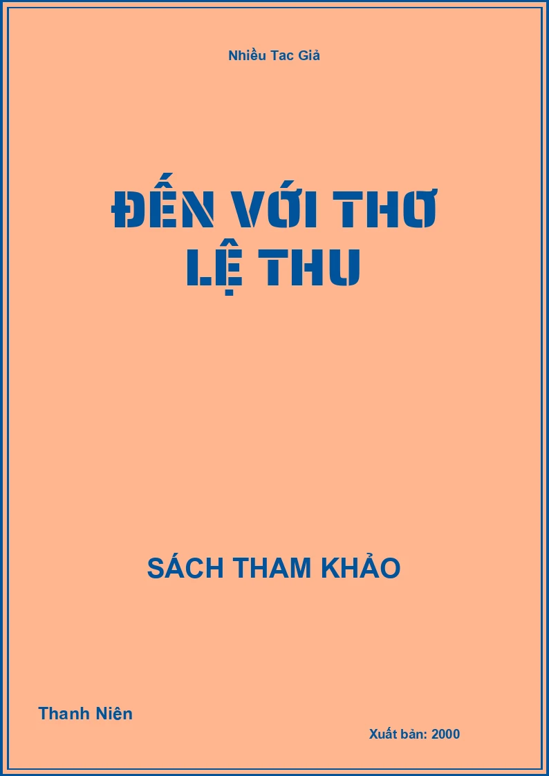 Đến Với Thơ Lệ Thu