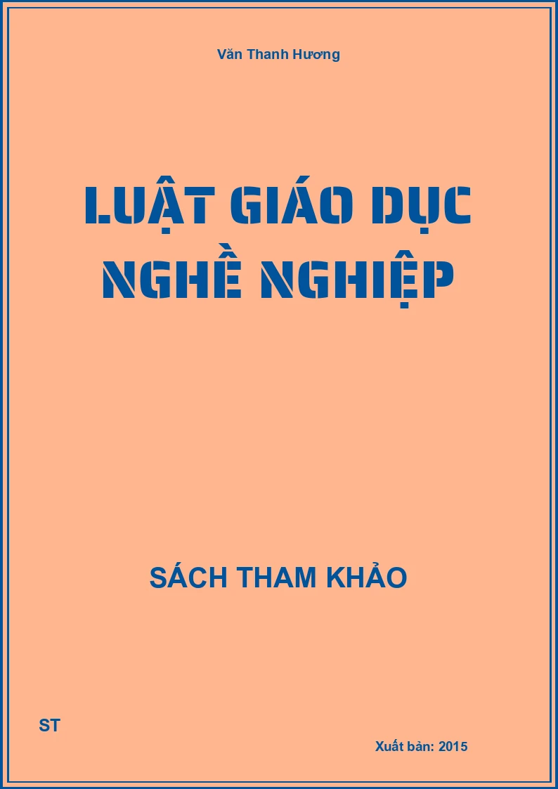 Luật Giáo Dục Nghề Nghiệp