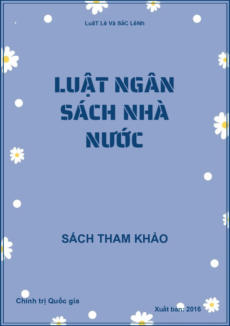 LuậT Ngân SáCh Nhà NướC