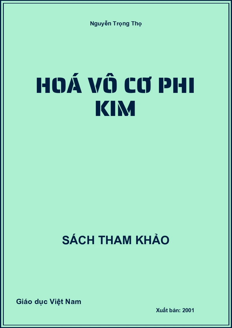 Hoá Vô Cơ Phi Kim