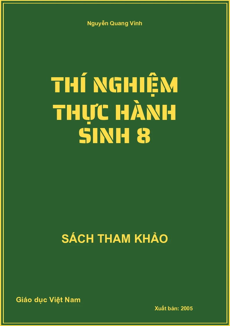 Thí Nghiệm Thực Hành Sinh 8
