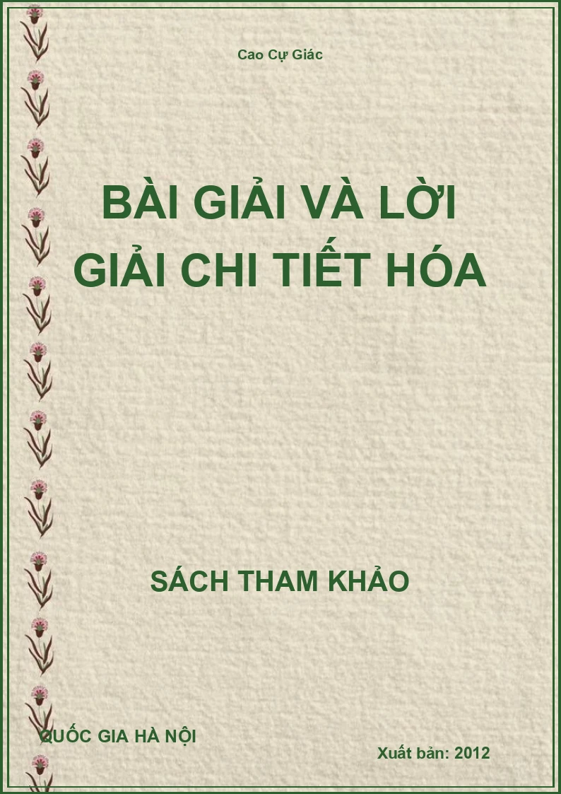 Bài Giải Và Lời Giải Chi Tiết Hóa
