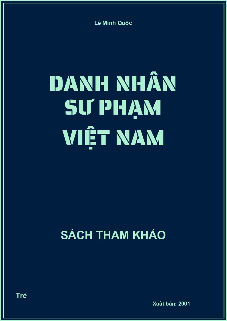 Danh Nhân Sư Phạm Việt Nam