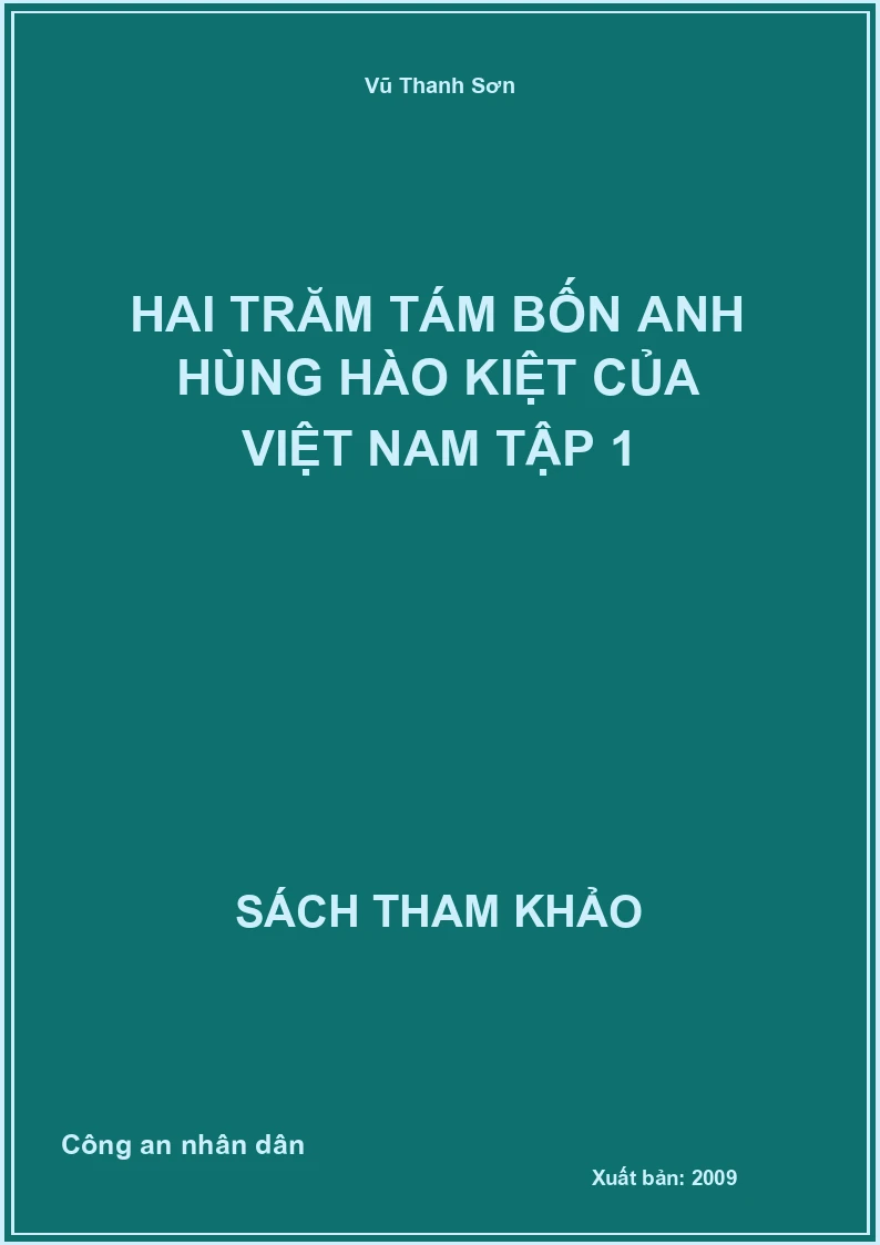 Hai Trăm Tám Bốn Anh Hùng Hào Kiệt Của Việt Nam Tập 1