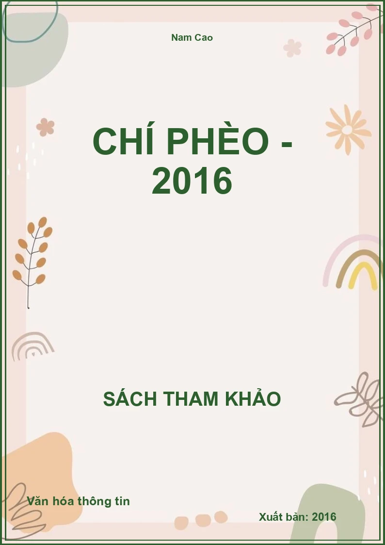 Chí Phèo - 2016