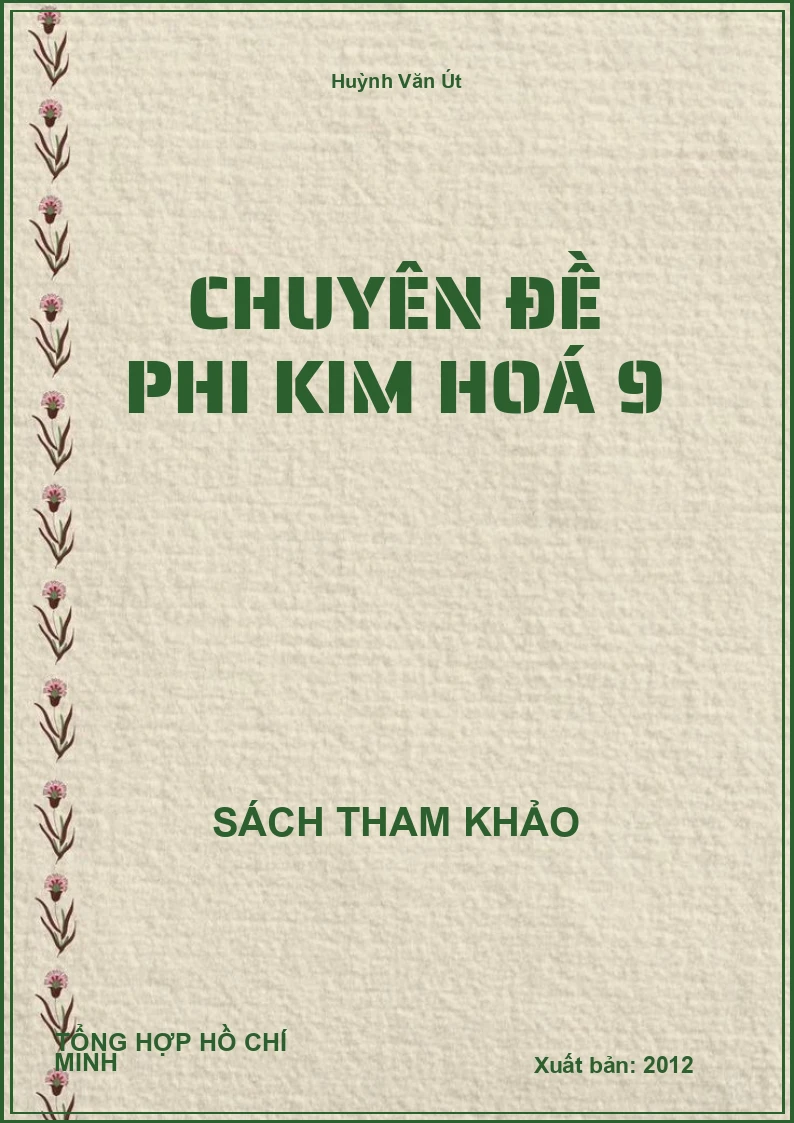 Chuyên Đề Phi Kim Hoá 9